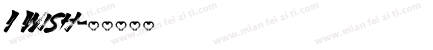I Wish字体转换